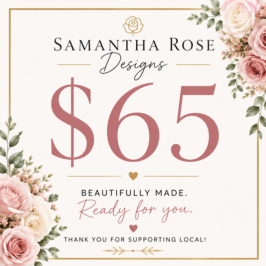 $65 - floral bar